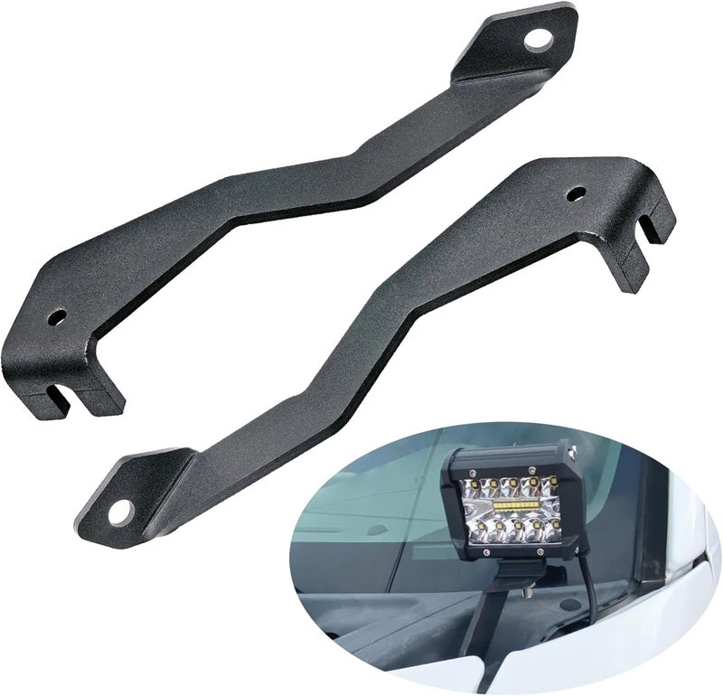 DarSeity Low Profile Mount Hood Hinges Ditch Light Brackets for Ford F150 2004-2014 / SVT Raptor(1st Gen), for Auxiliary Off-Road Lighting (for Ford F150 04-14) - Image 1